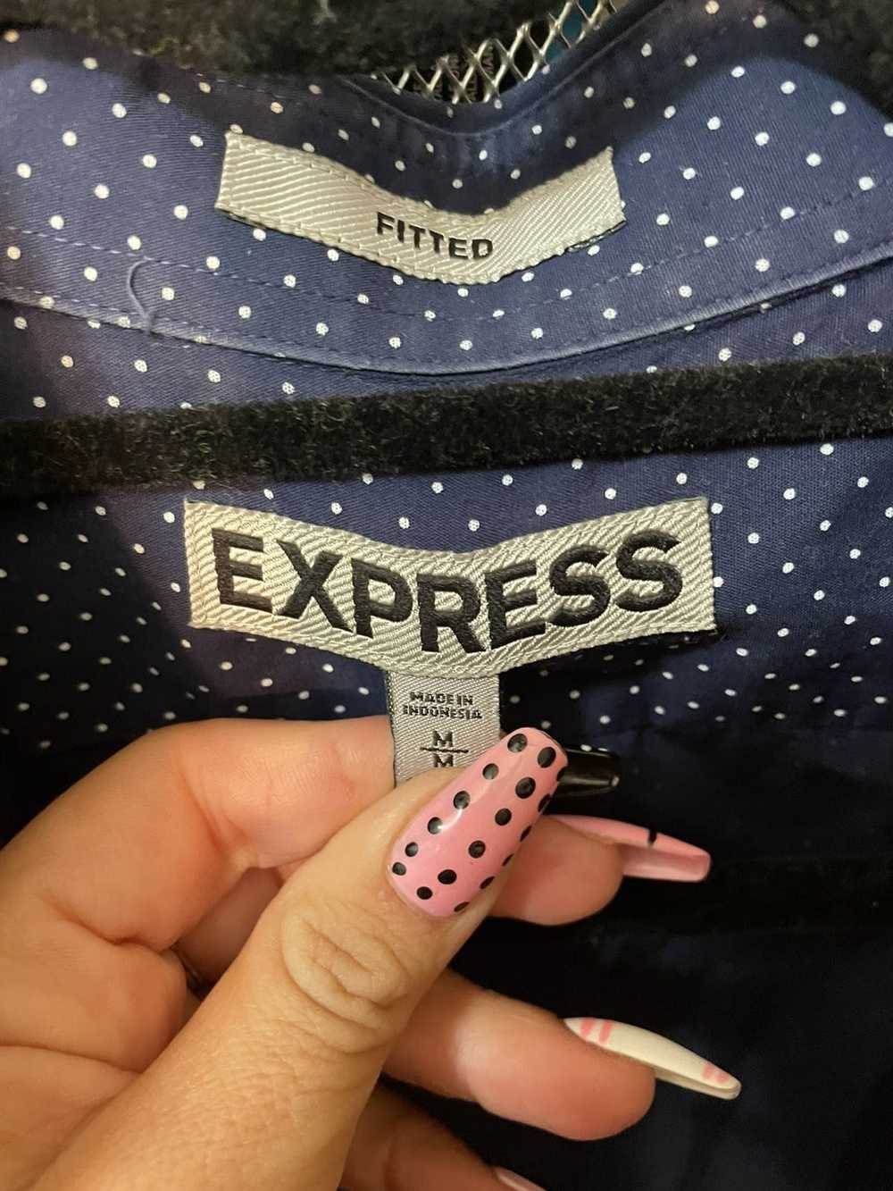 Express Mens Express Button Down Shirt Size M - image 2