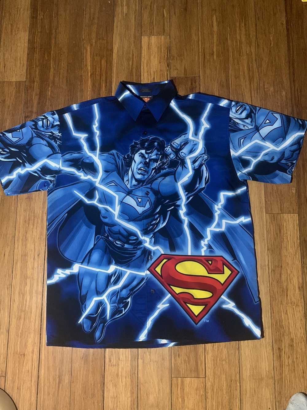 Dc Comics × Vintage 2001 Superman Hawaiian shirt - image 1