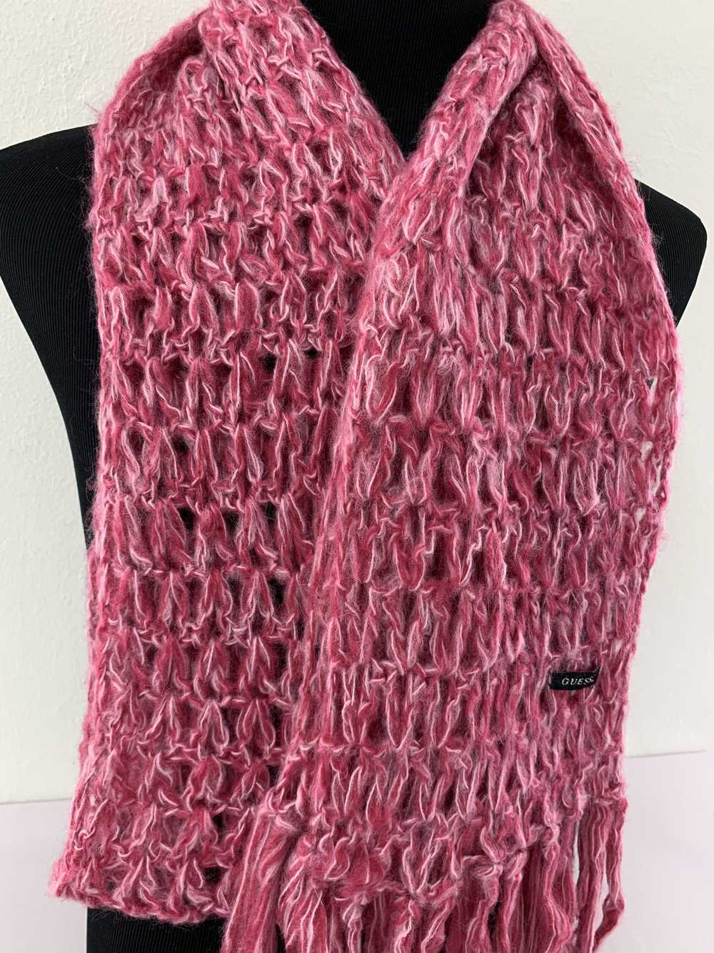 Guess × Vintage Guess Knit Scarf Muffler Wool Lon… - image 2