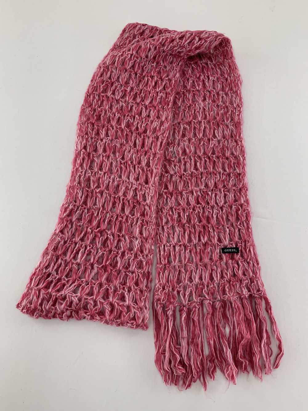 Guess × Vintage Guess Knit Scarf Muffler Wool Lon… - image 3