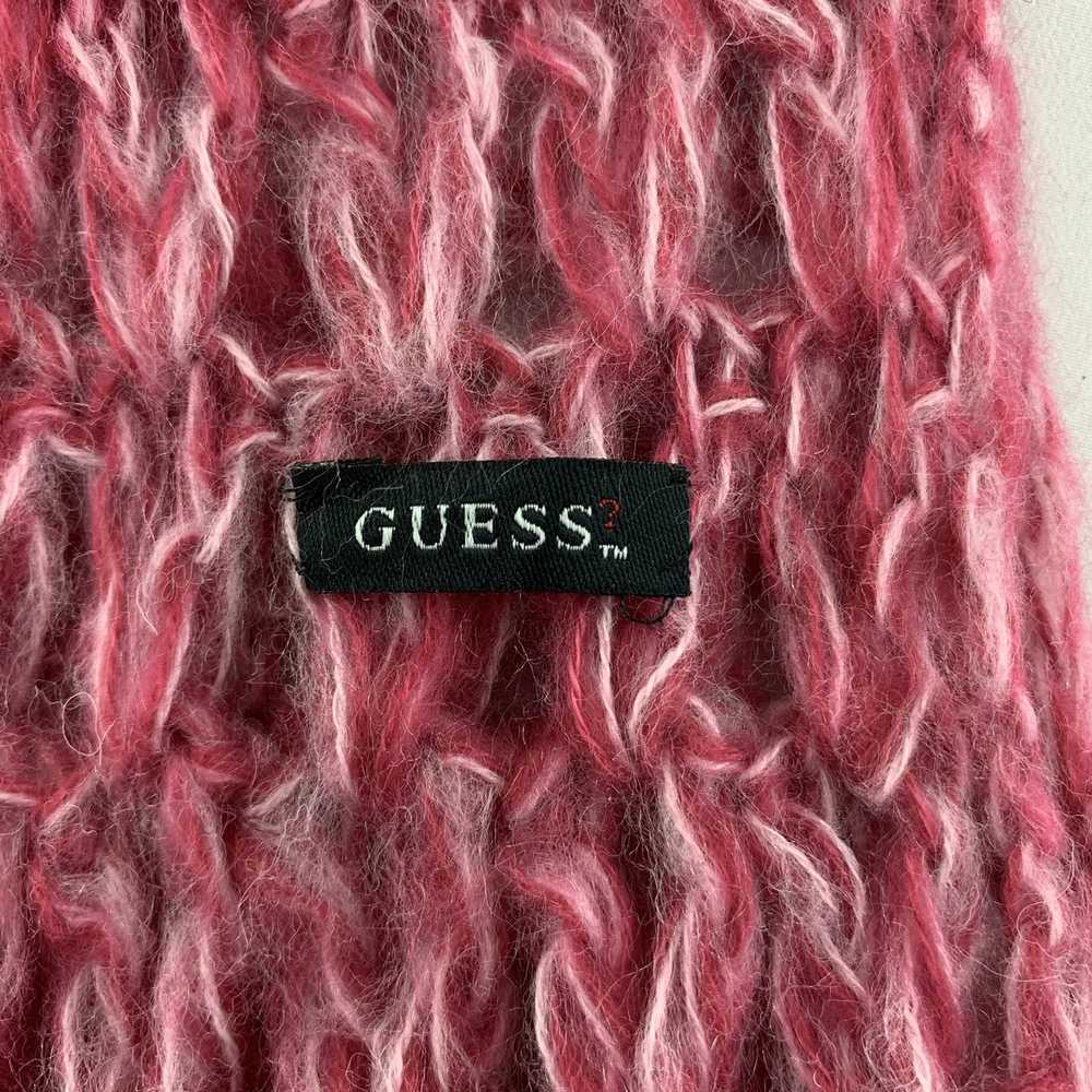 Guess × Vintage Guess Knit Scarf Muffler Wool Lon… - image 4