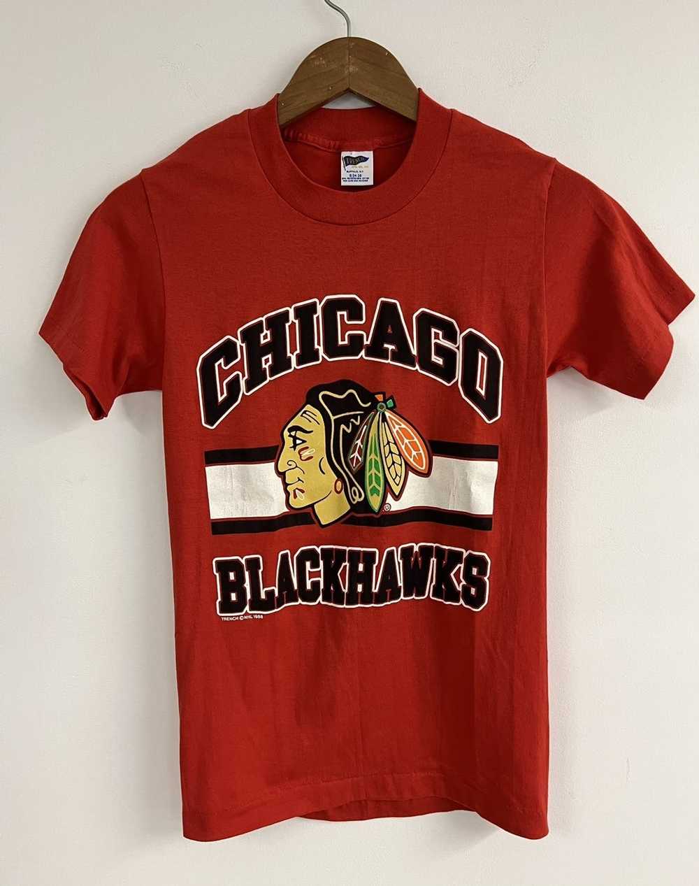 NHL × Streetwear × Vintage VTG 1988 Chicago Black… - image 1