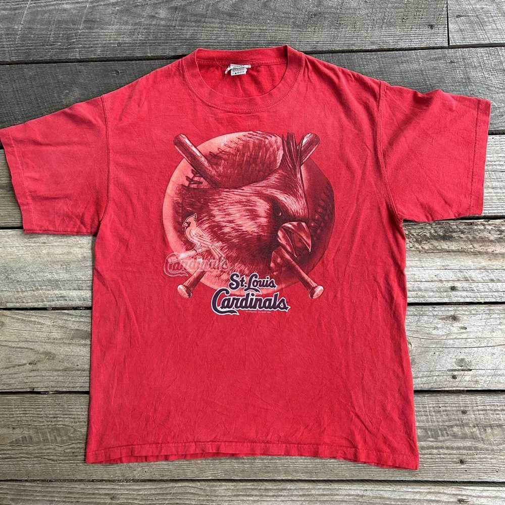 Hyper Than Hype Shirts Memphis Red Sox Distressed Logo Shirt - Defunct Baseball Team - Celebrate Memphis Heritage and History - Hyper Than Hype L / Blue Shirt