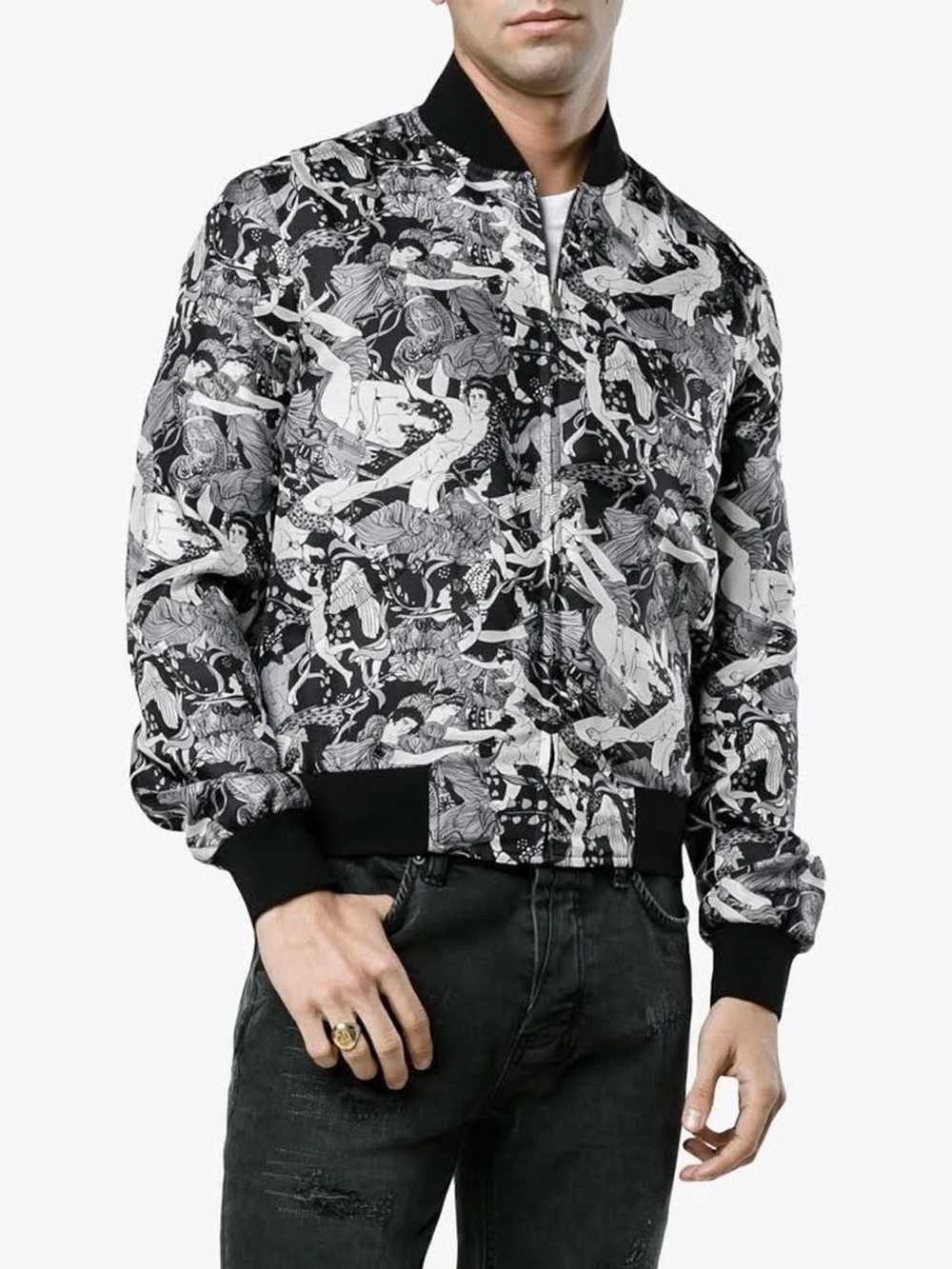 Saint Laurent Paris Antique Greek Print Bomber Ja… - image 1