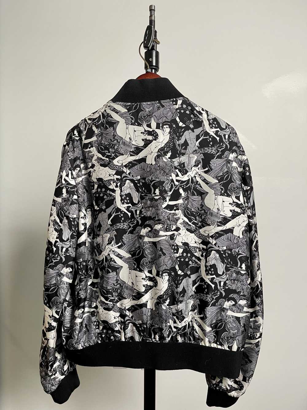 Saint Laurent Paris Antique Greek Print Bomber Ja… - image 8