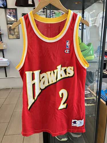 Men's Mitchell & Ness Stacey Augmon Red Atlanta Hawks Hardwood