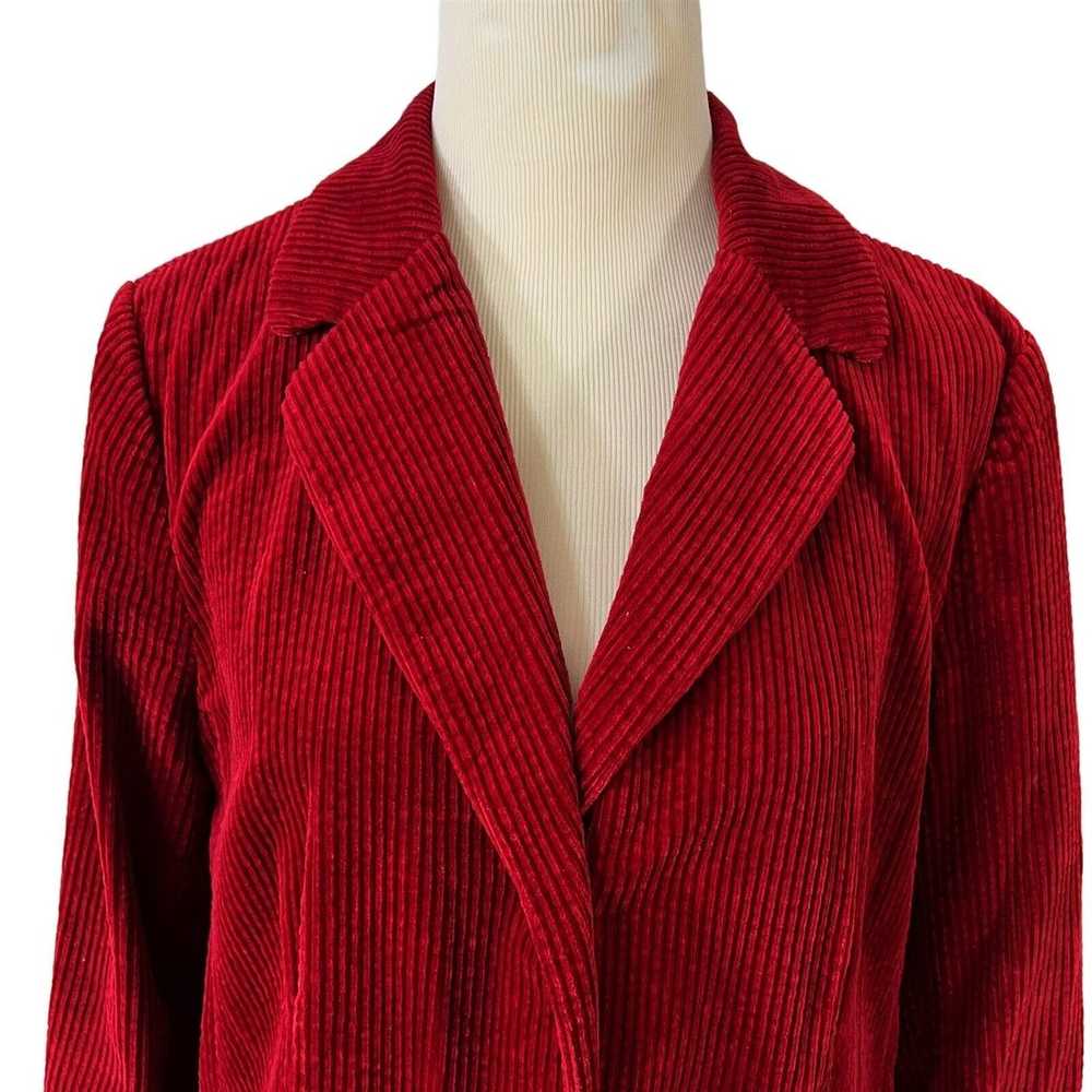 Other J Jill Corduroy Oversized Jacket Blazer Dar… - image 3