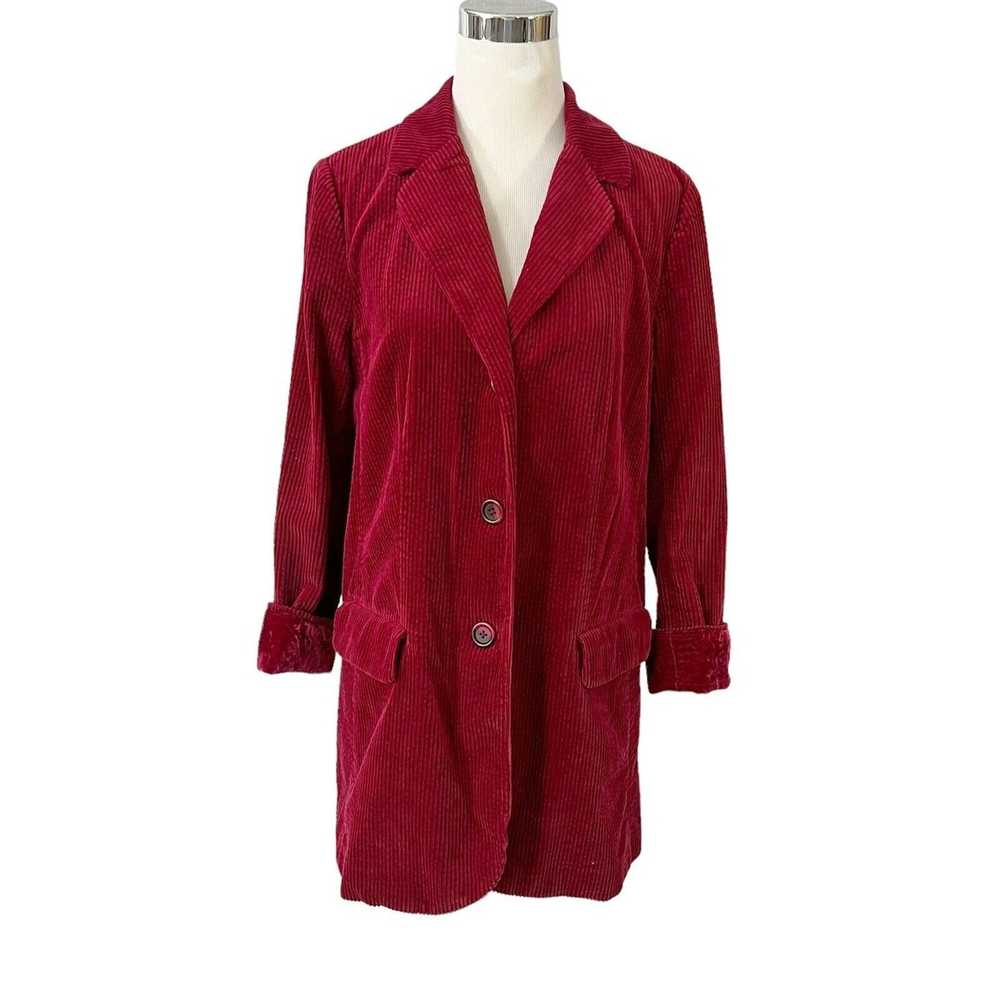 Other J Jill Corduroy Oversized Jacket Blazer Dar… - image 4