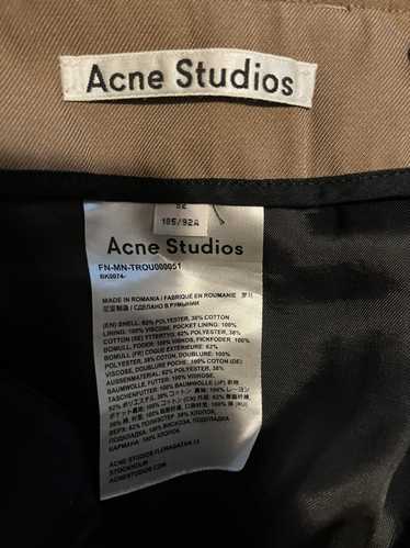 Acne Studios ACNE STUDIOS Beige Regular Fit Trous… - image 1