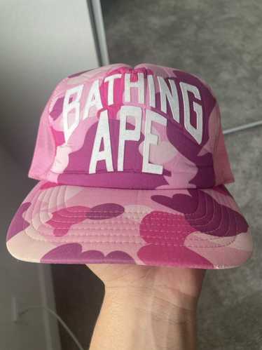 Bape Bape OG pink camo trucker hat