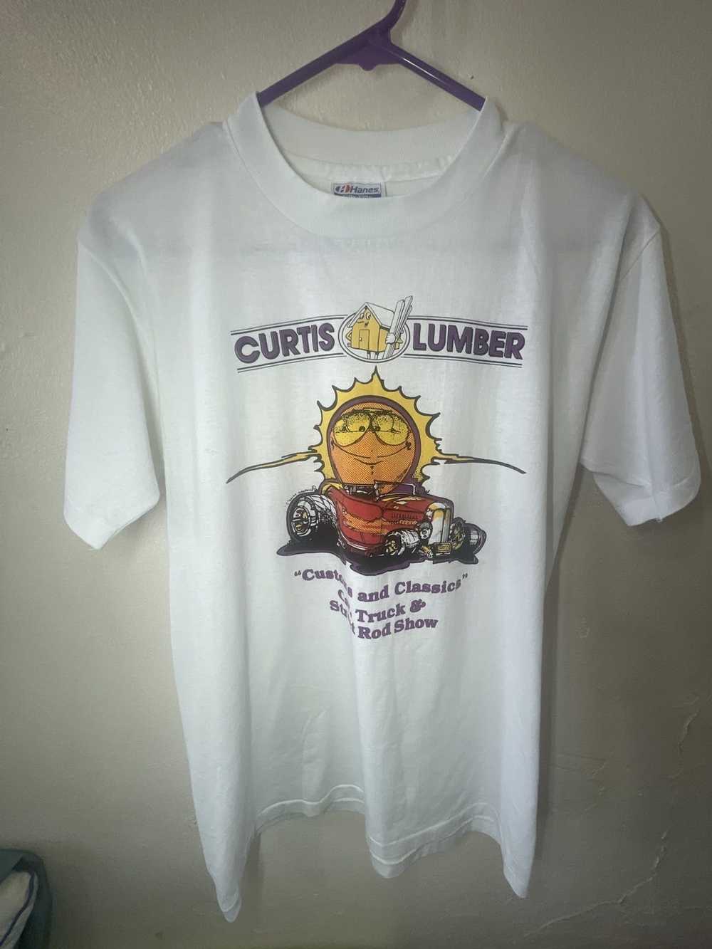 Vintage Vintage Tee “Curtis Lumber” “Customs & Cl… - image 4