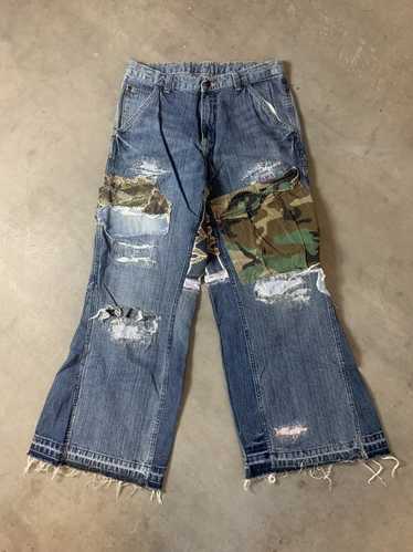 Vintage patchwork CARGO jeans - Gem