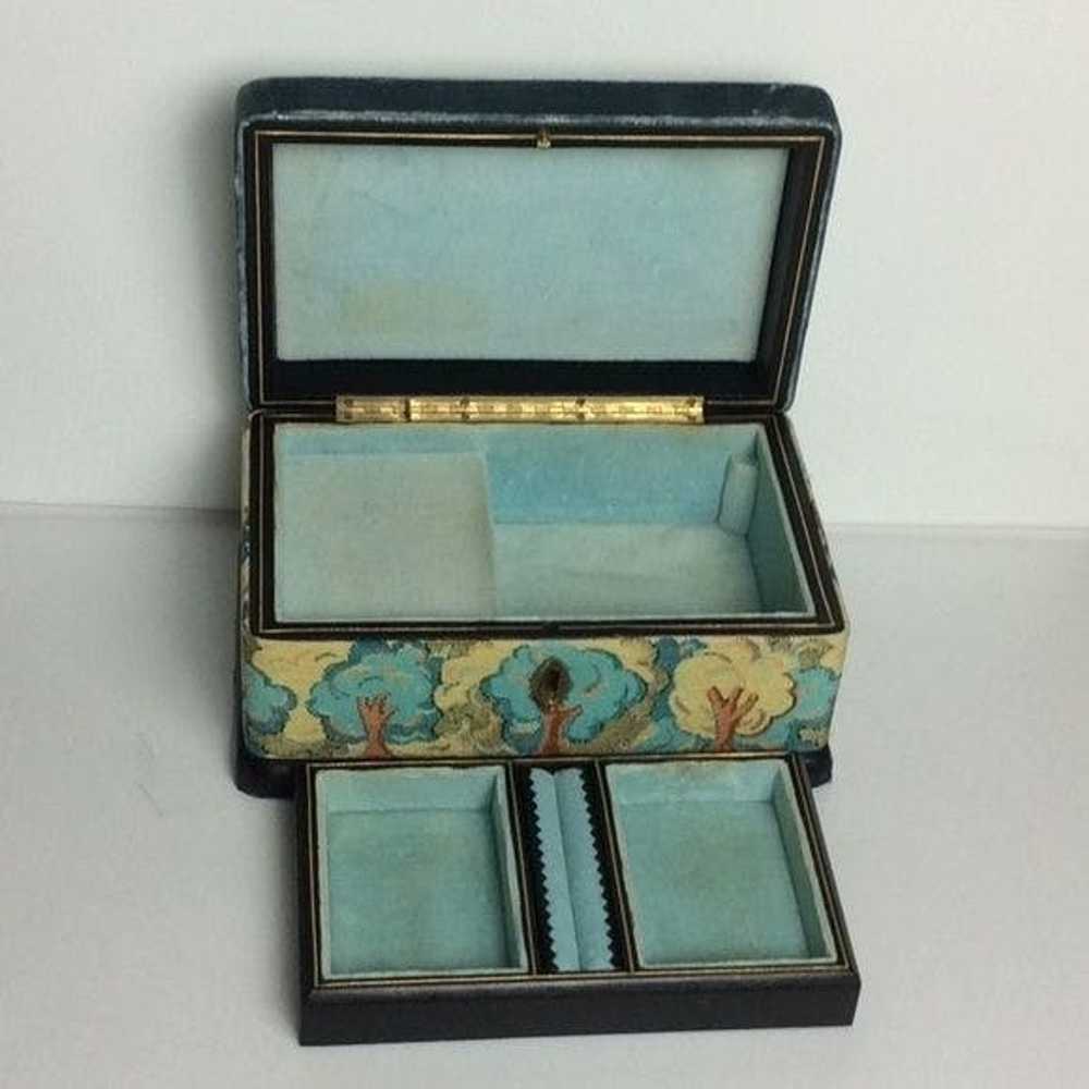 Vintage VINTAGE MUSICAL JEWELRY BOX Winds Up-Play… - image 3