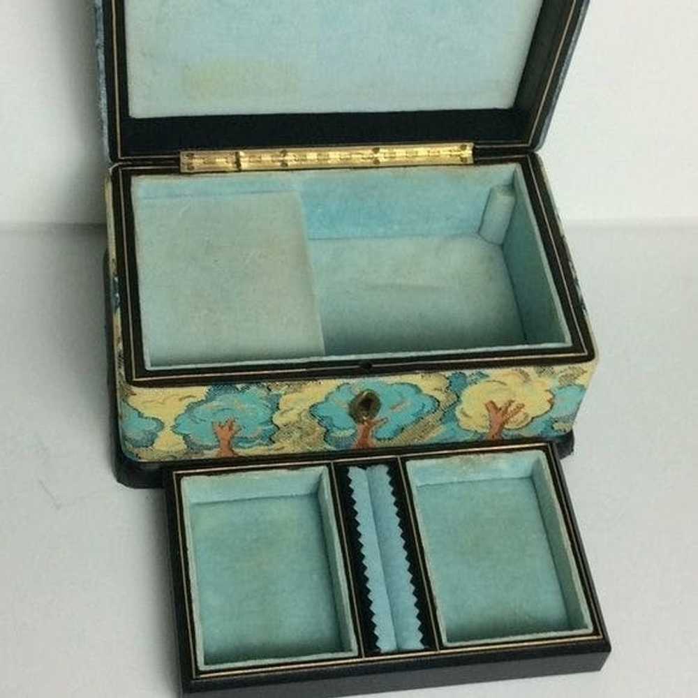 Vintage VINTAGE MUSICAL JEWELRY BOX Winds Up-Play… - image 5