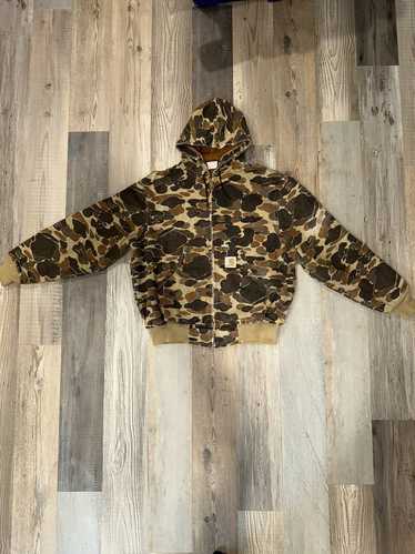 Carhartt camo zip clearance hoodie