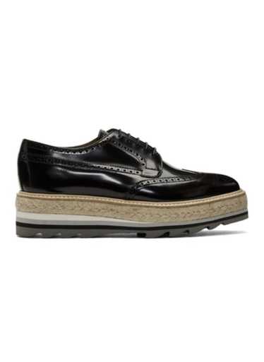 Prada Fume Espadrille brogues. 9.5