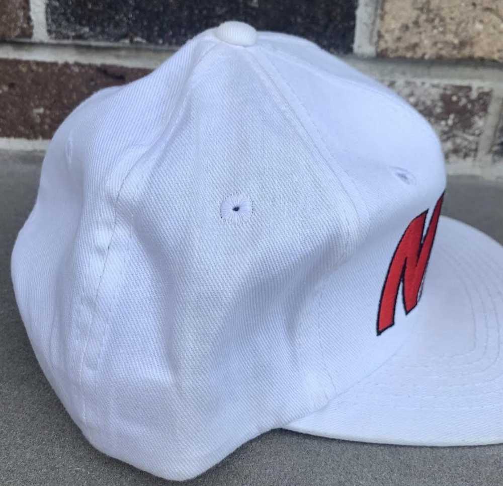 Nike Vintage Nike Spell Out White / Red Snapback - image 4