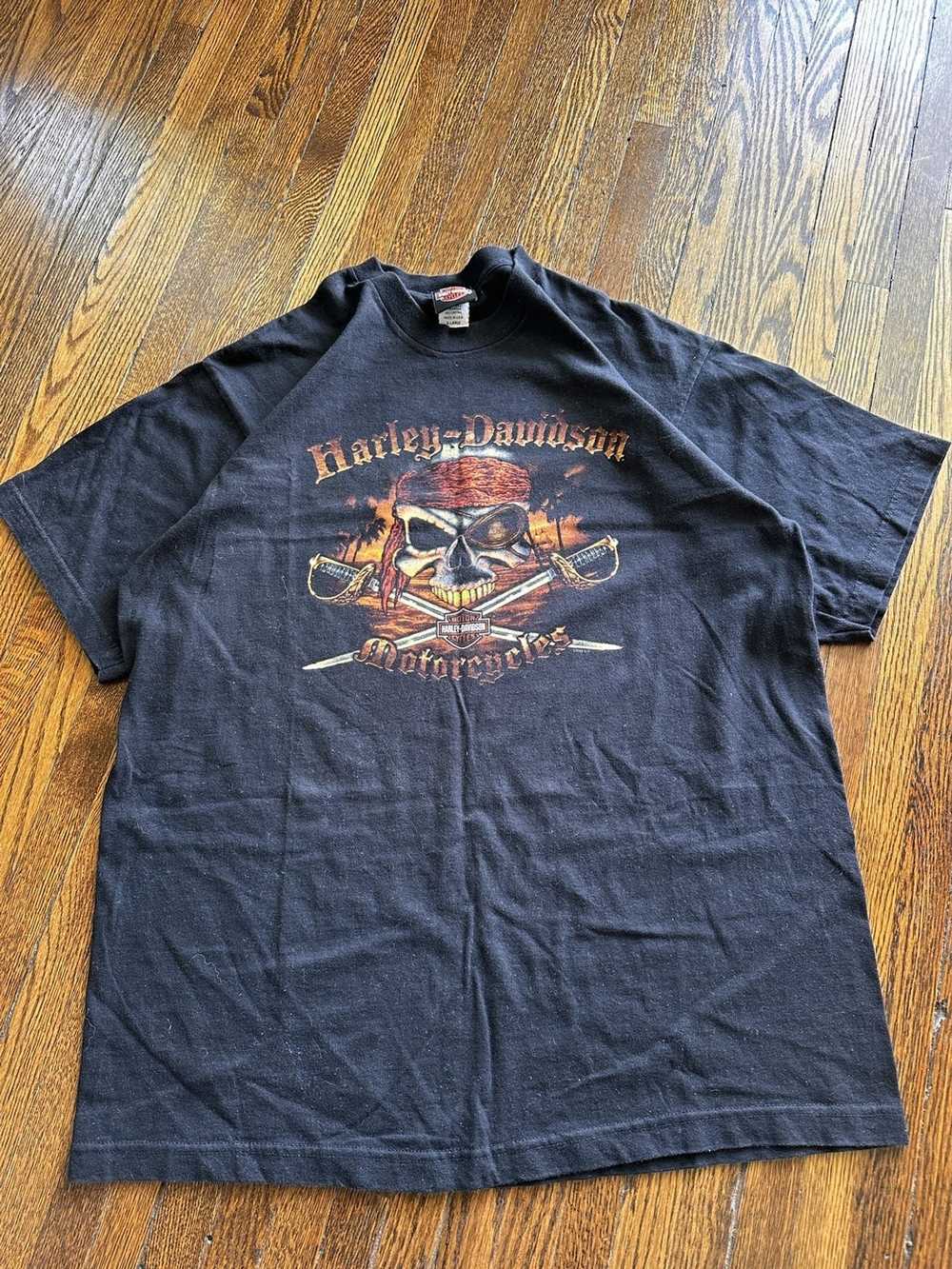 Harley Davidson Pirate Harley tee - image 1