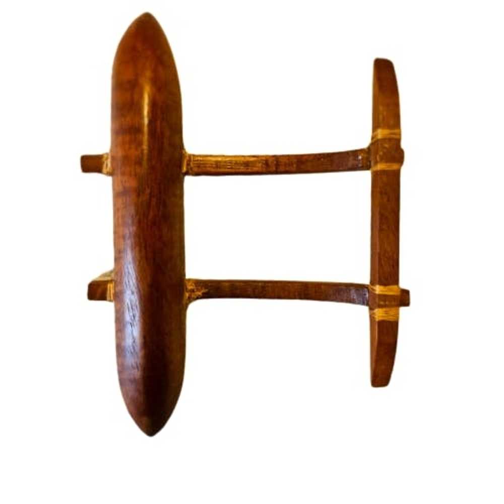 Handmade Vintage Wood Handmade Canoe with Outrigg… - image 6