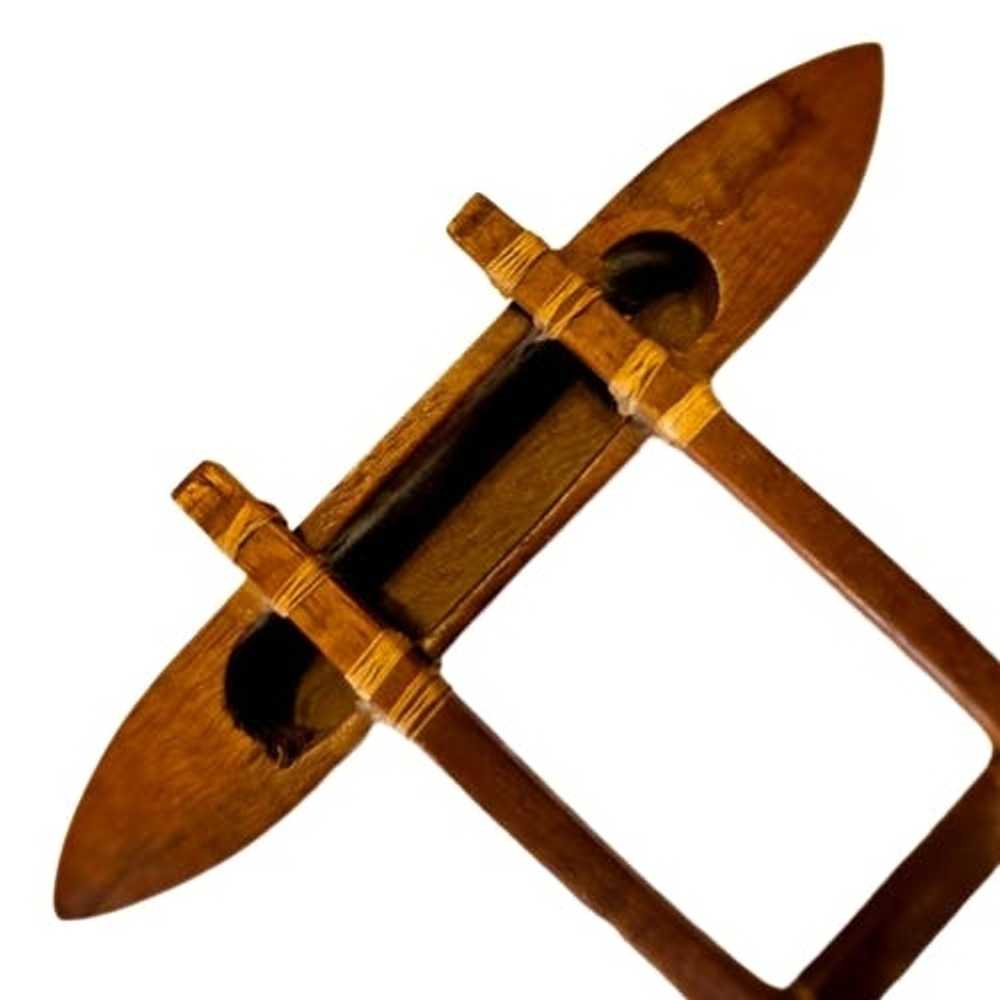 Handmade Vintage Wood Handmade Canoe with Outrigg… - image 7
