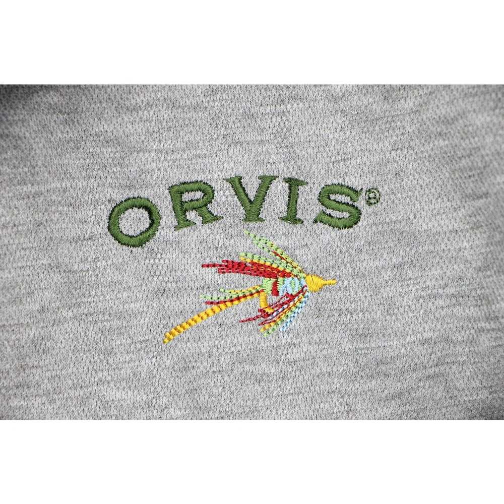 Orvis Orvis Full Zip Heather Blue Sweater Vest XXL - image 4