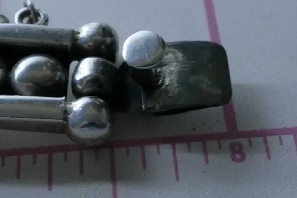 Modernist Taxco Mexican Sterling Silver Bracelet … - image 6