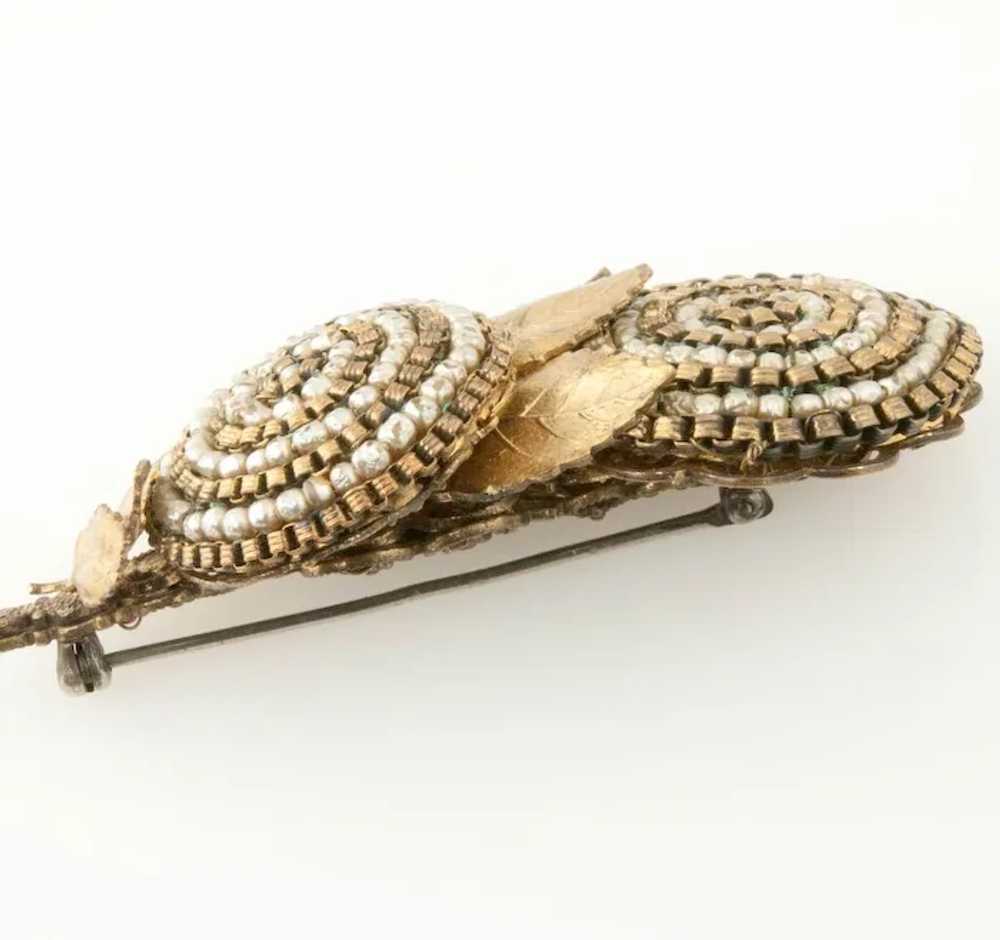 1955 Miriam Haskell Brooch Sublime Detail - image 5
