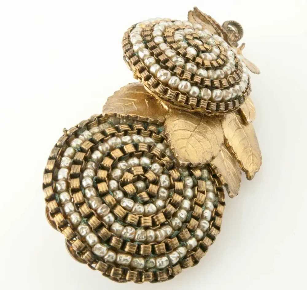 1955 Miriam Haskell Brooch Sublime Detail - image 7