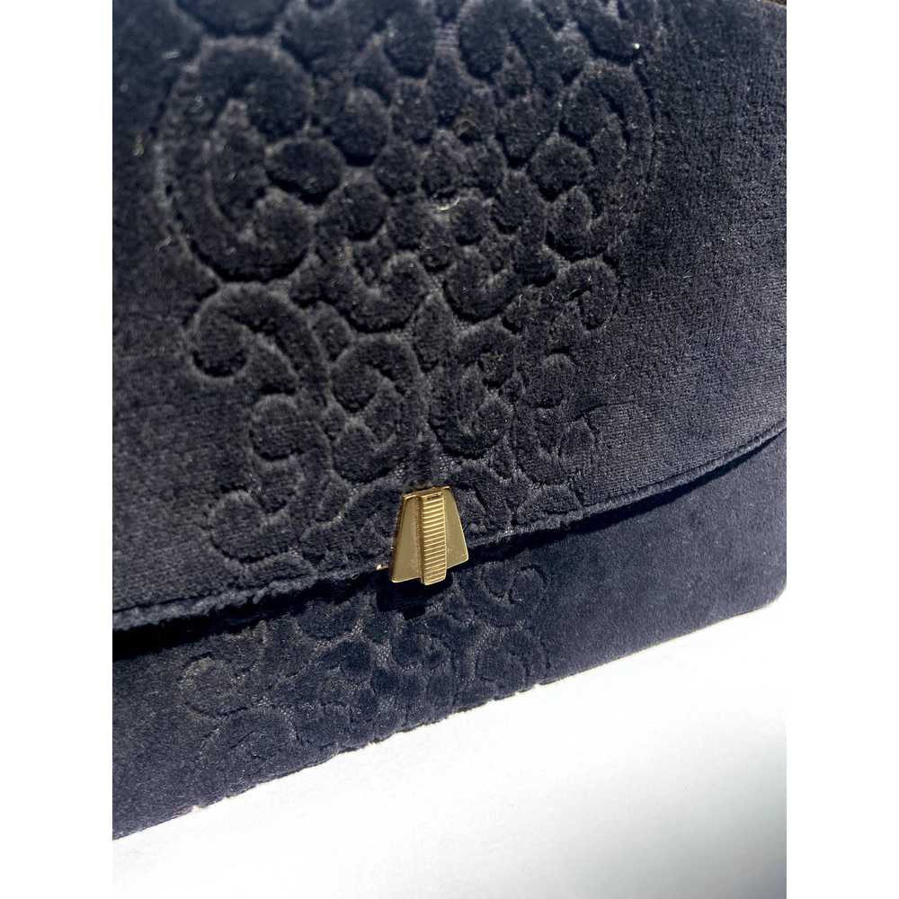 Crown LEWIS, Vintage Velvet Flap Evening Bag, Sma… - image 2