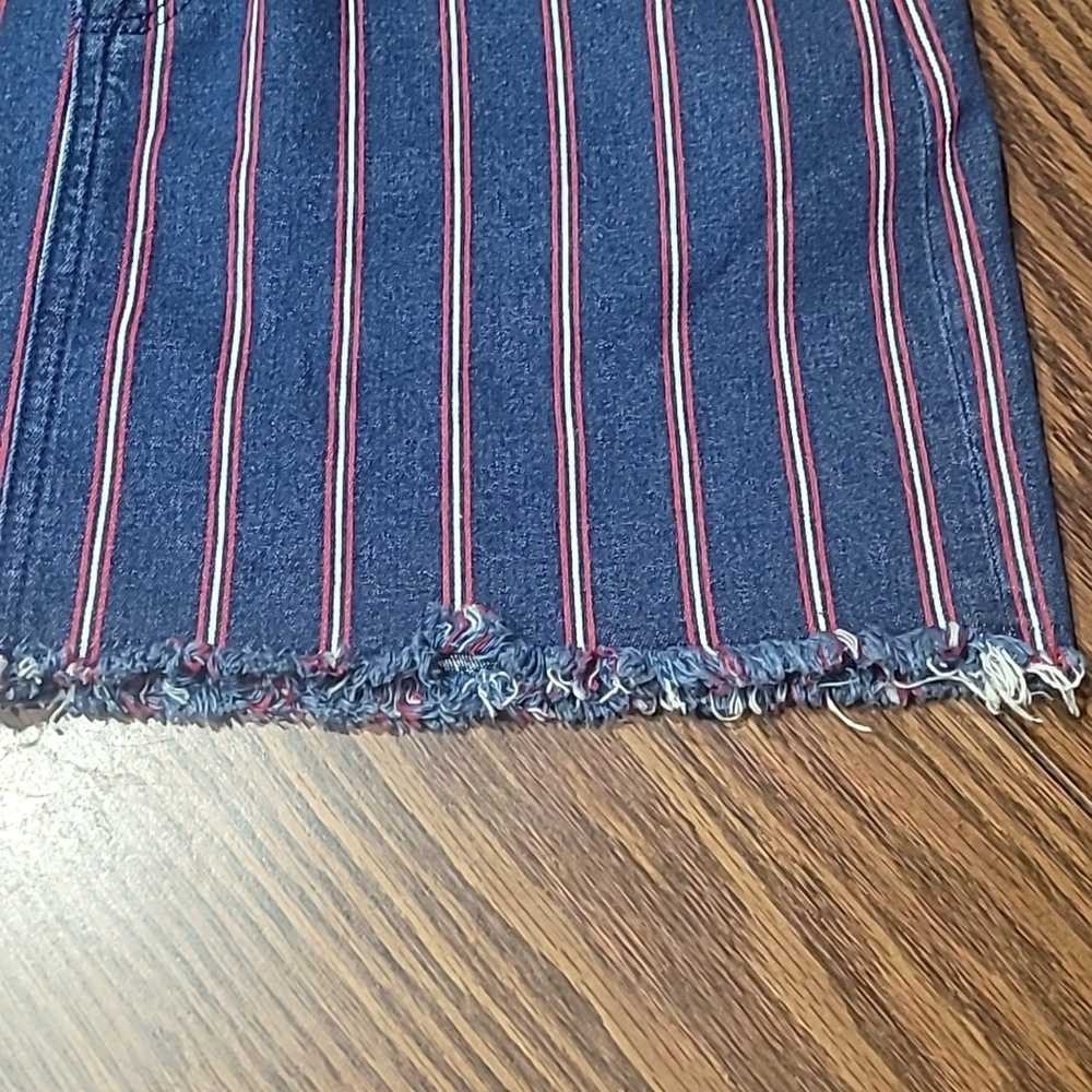 American Eagle Women's Blue Denim Stripe Stretch … - image 11