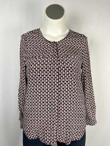 Joie Size L (14) Red, White & Blue Sailboats Shirt - image 1