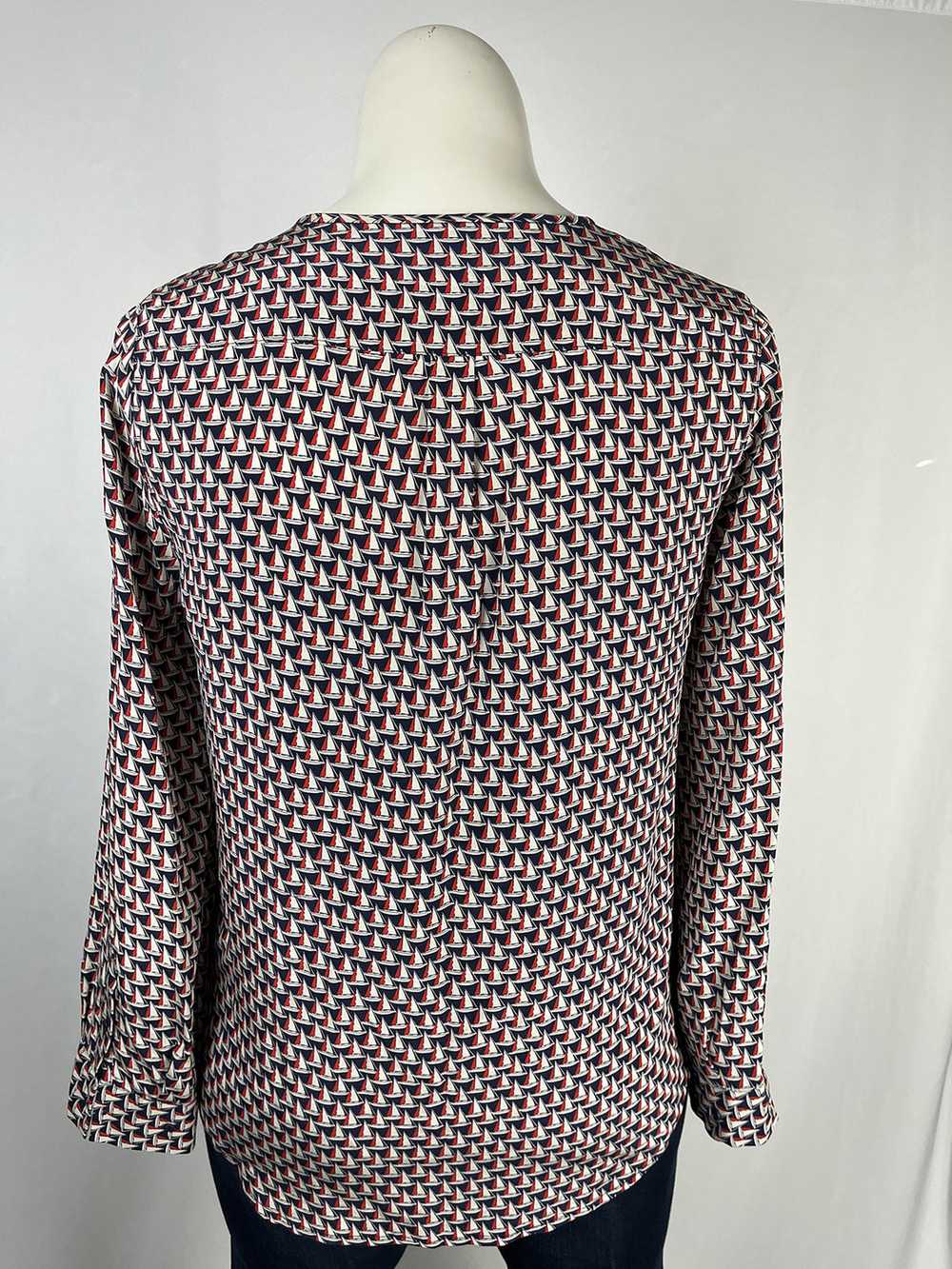 Joie Size L (14) Red, White & Blue Sailboats Shirt - image 6