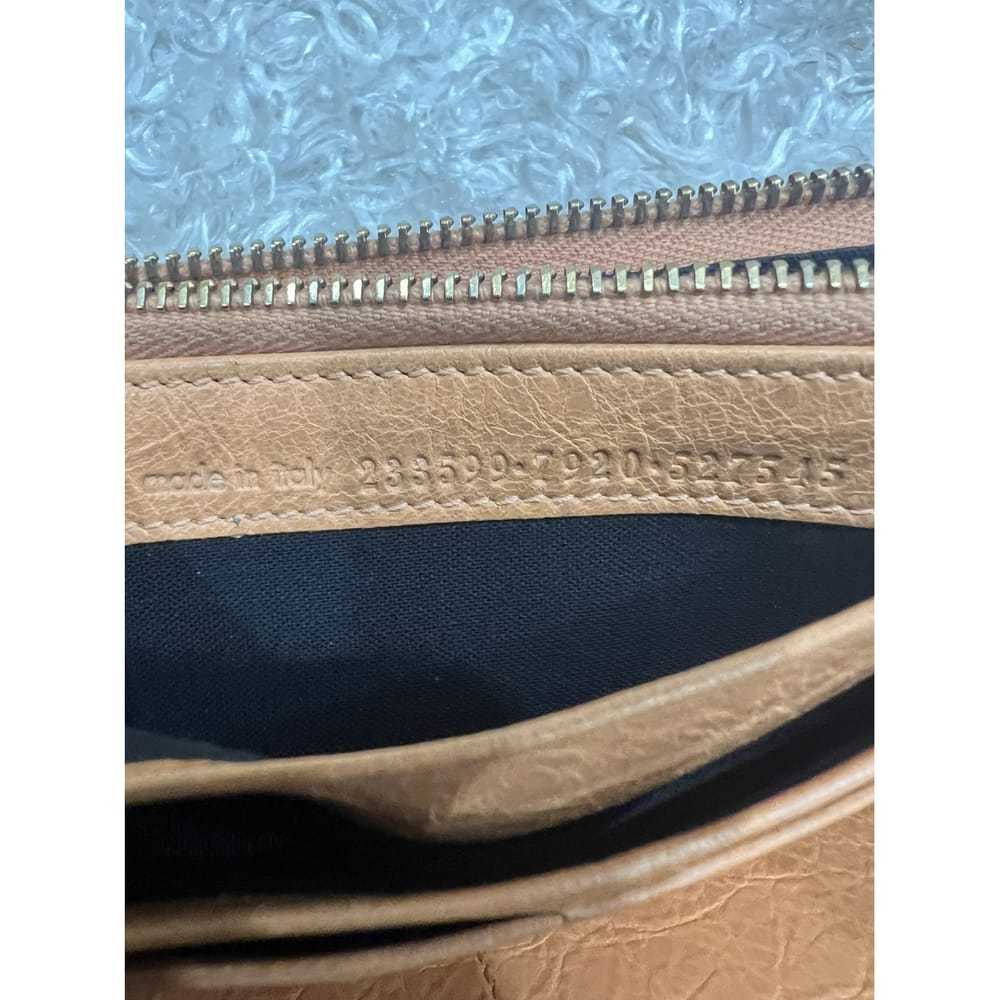 Balenciaga Envelop leather clutch bag - image 6