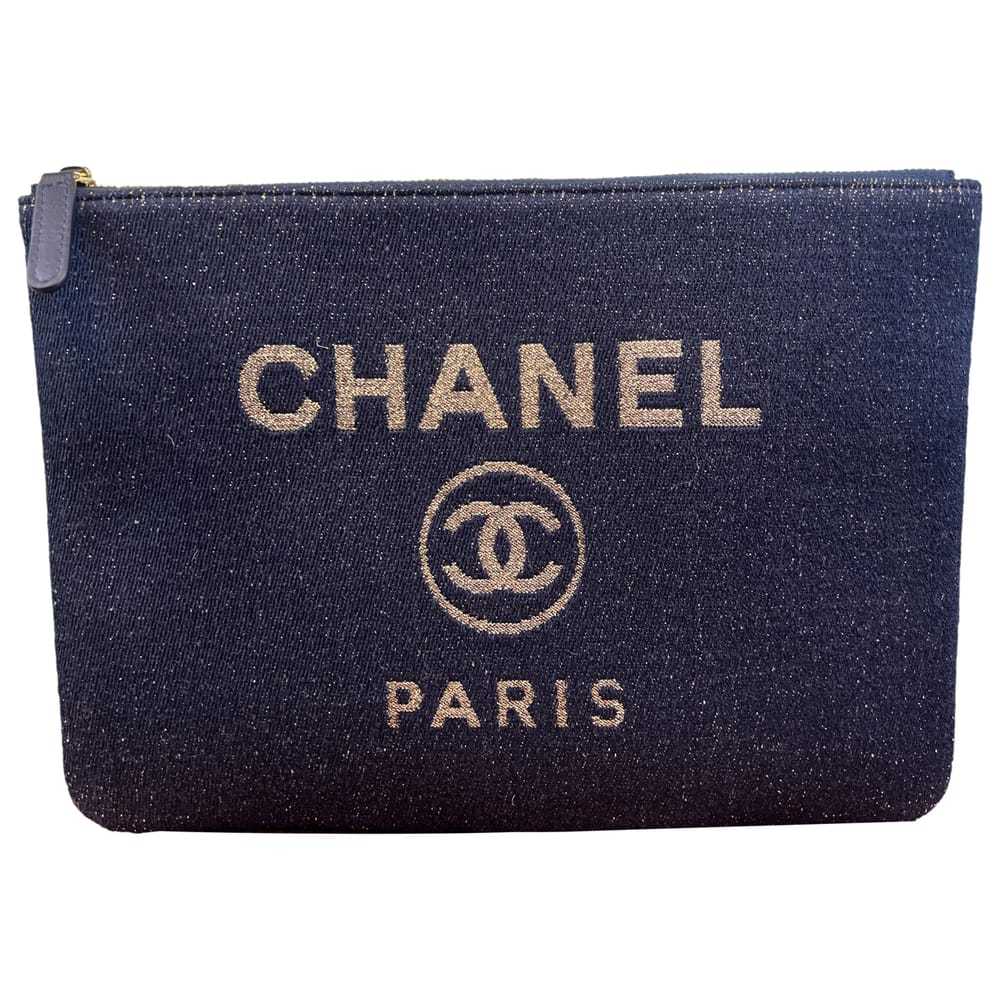 Chanel Deauville cloth clutch bag - image 1