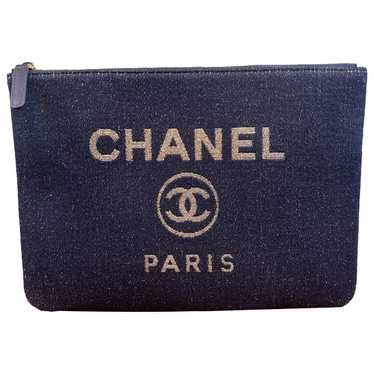 Chanel Deauville cloth clutch bag - image 1