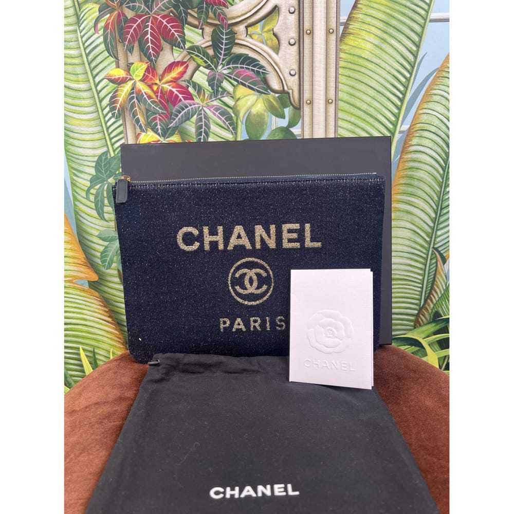 Chanel Deauville cloth clutch bag - image 2