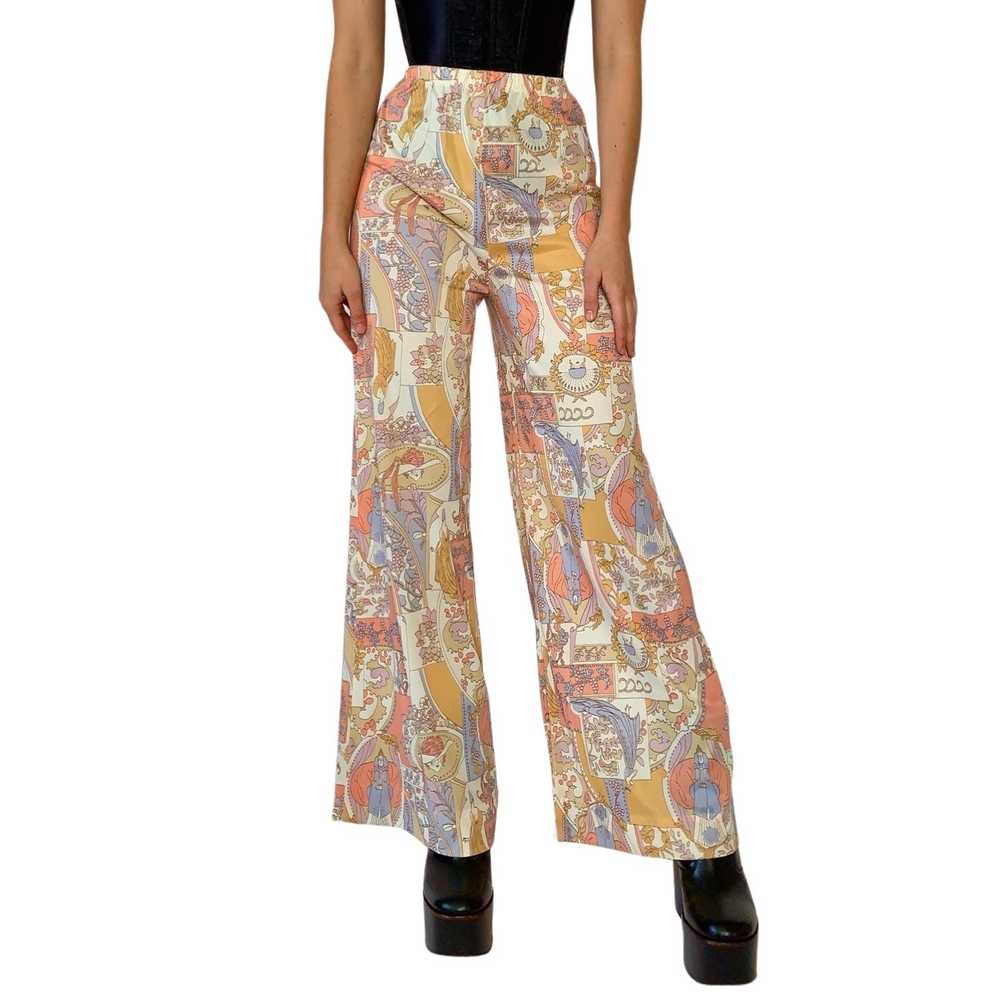 70s Novelty Print Pants (XS/S) - image 1