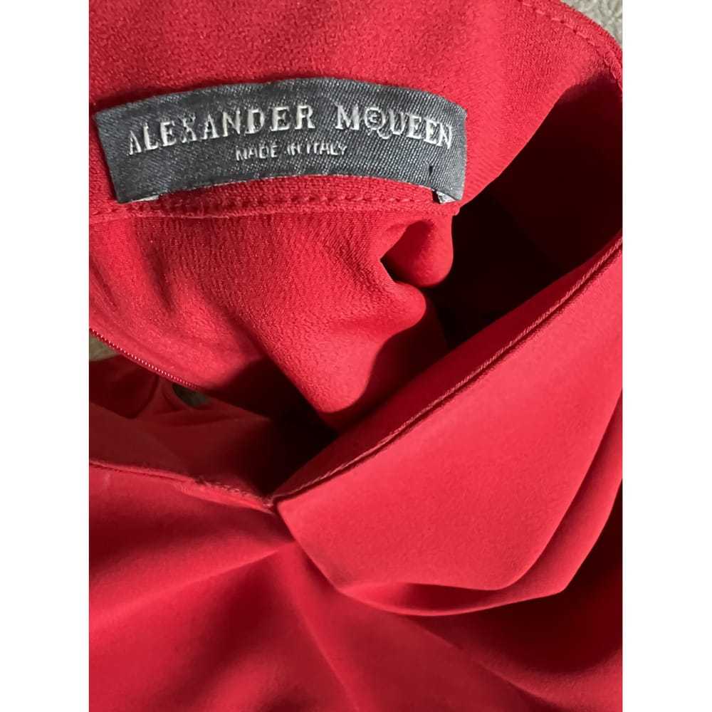 Alexander McQueen Silk mid-length dress - image 5