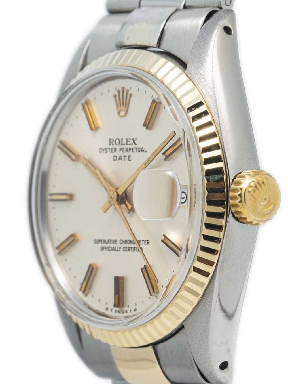 Rolex pre-owned Oyster Perpetual Date 34mm - Gold - image 2