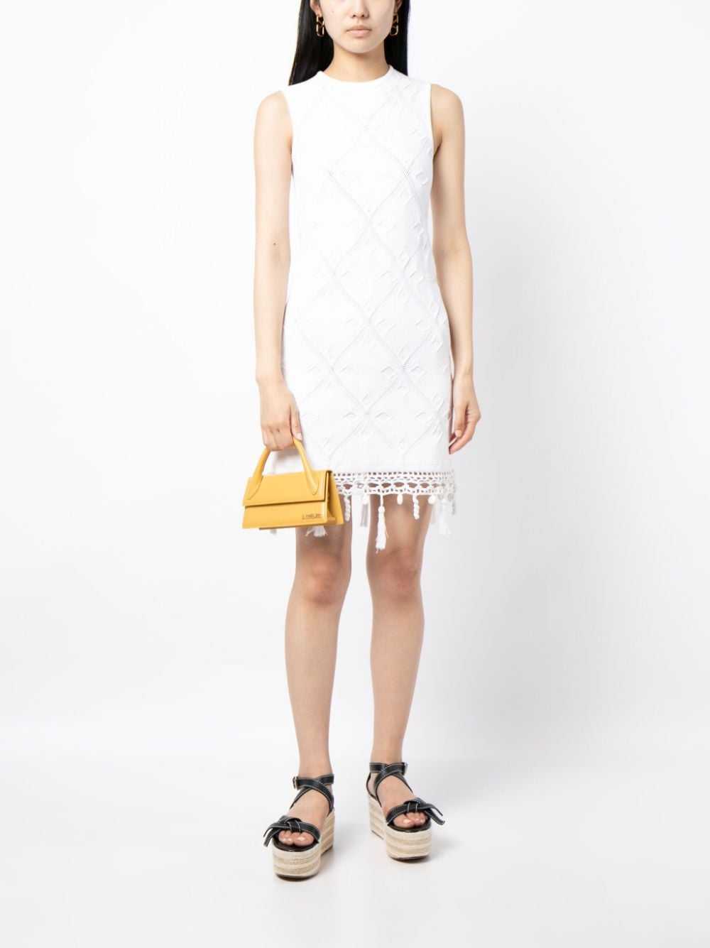 CHANEL Pre-Owned pointelle-knit sleeveless dress … - image 2