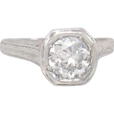 Antique Certified GIA .74ct I VS2 Genuine Diamond… - image 1