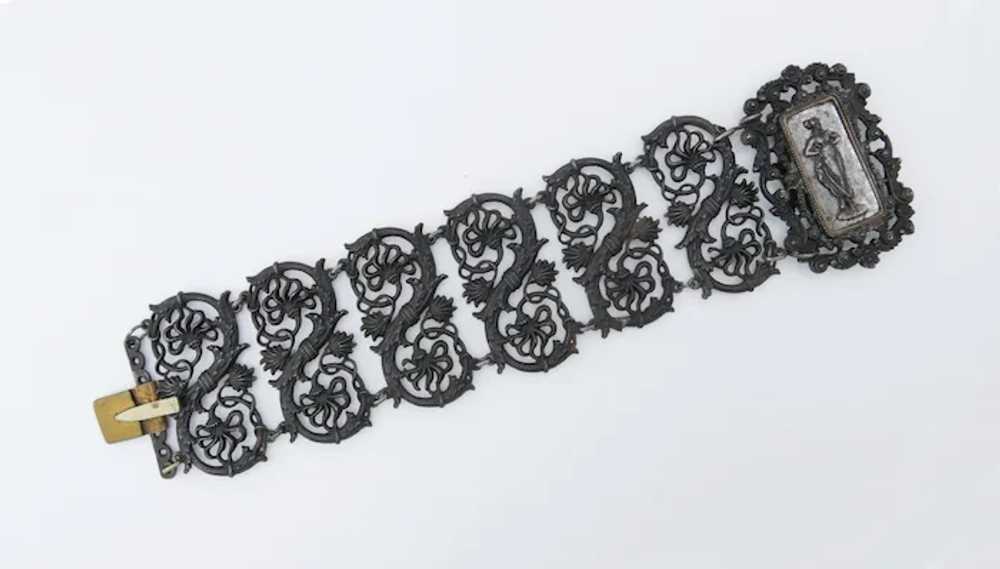 Rare Antique Georgian Berlin Iron Bracelet Neo-cl… - image 9