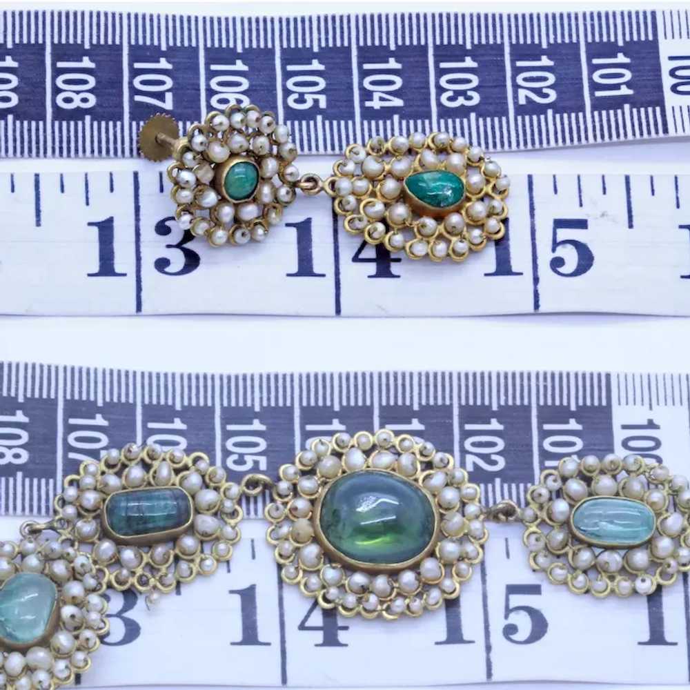 Antique Victorian Set Necklace Earrings 14k Gold … - image 4