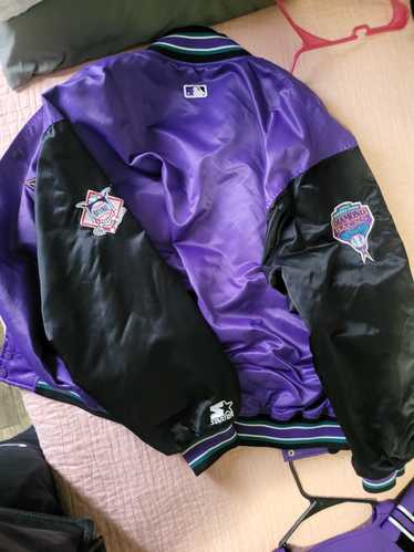 Satin Starter Exclusive Arizona Diamondbacks Purple Jacket