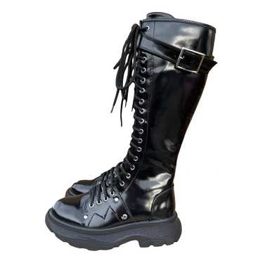 Alexander McQueen Leather biker boots - image 1