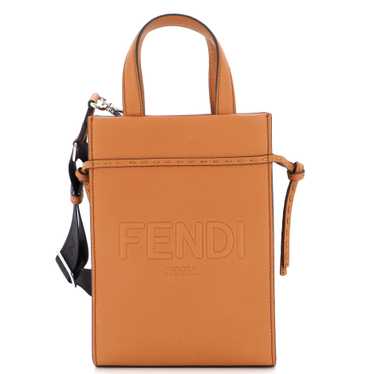 Fendi Sunshine Medium - Dove gray leather shopper