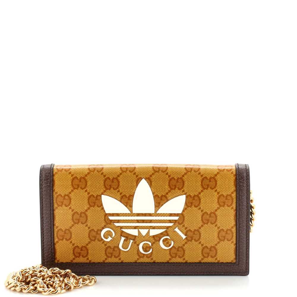 GUCCI x adidas Wallet on Chain GG Coated Canvas - image 1