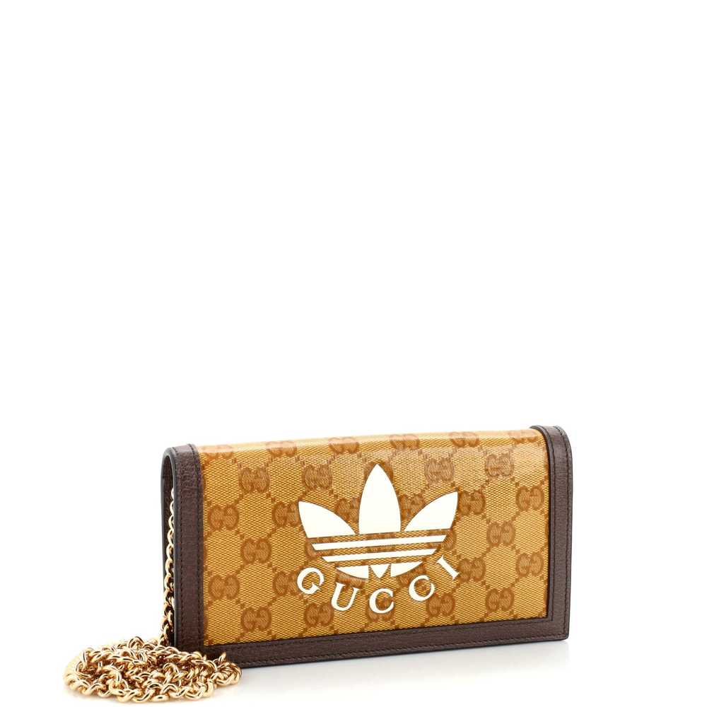 GUCCI x adidas Wallet on Chain GG Coated Canvas - image 2