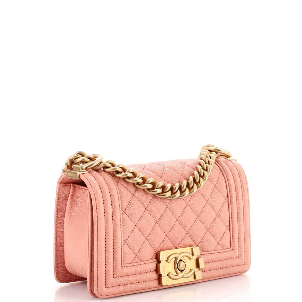 CHANEL Boy Flap Bag Quilted Caviar Small - image 3