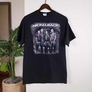 Hanes Nickleback Papa Roach 2009 Tour T shirt - image 1